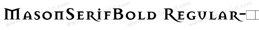 MasonSerifBold Regular字体转换